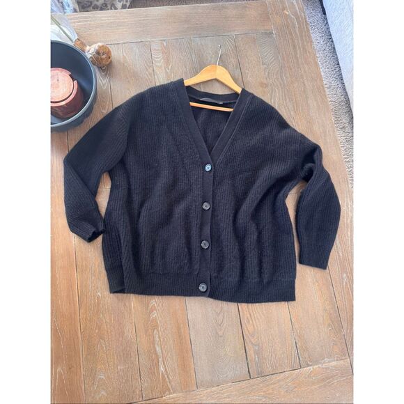 Jenni Kayne Cashmere Cocoon Cardigan in Black Size Small - Picture 5 of 7